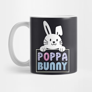 Poppa Bunny Ears Easter Day Rabbit Family Matching Mug